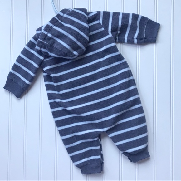 •Carter’s• hooded fleece jumpsuit - Picture 4 of 5